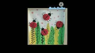 Amazing clay canvas art | canvas crafts ideas | DIY clay projects |