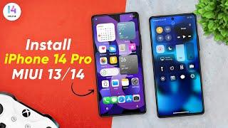 Install iPhone 14 Pro Max Theme on MIUI 12/13/14 (iOS 16 Stable MIUI Themes)