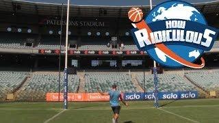 AFL Football Trick Shots | How Ridiculous