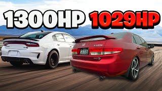 1300HP Hellcat DODGES Hellcord at Car Meet...