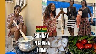 A TYPICAL SUNDAY IN A GHANA HOME | LIVING IN GHANA | COOKING GHANA FOOD