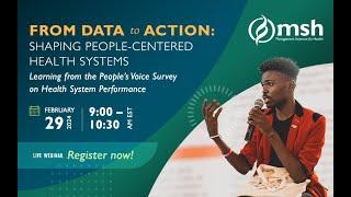 Webinar: From Data to Action: Shaping People-Centered Health Systems