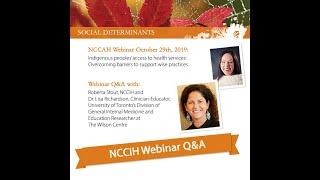 NCCIH Webinar Access to Health Services Q&A with Dr. Lisa Richardson