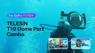 TELESIN Dome Port with Diving Rig Stabilizer Set for GoPro Hero 9/10/11/12