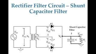 Rectifier Filter - Shunt Capacitor Filter