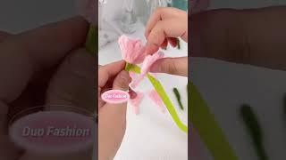 #Handmade Handmade diy pipe cleaner carnation flowers#handmade #DIY #foryou #flo