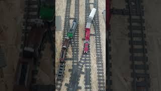 LEGO switch and the trains #bricktrain #lego #train #legotrain #play #trixbrix #switch #crossing #rc