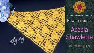   How To Crochet «Acacia» shawlette • Free Crochet Pattern And Tutorial • ellej.org