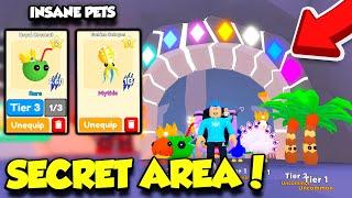 UNLOCKING THE SECRET AREA IN PET SWARM SIMULATOR AND THE MOST OP PETS EVER!! (Roblox)