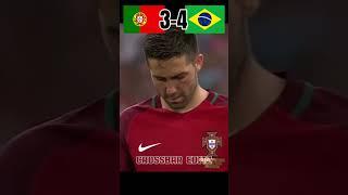 Brazil vs Portugal FIFA World Cup Imajinary | Penalty shoot out Highlights #neymar vs #ronaldo