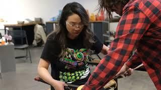 Glass Blowing a bowl at Seattle Glassblowing Studio