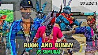 Ruok And Bunny  Vs Samurai  || Full Movie  || Free fire 3D Animation video