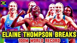 MUST SEE: Jamaican Elaine Thompson Breaks 100M World Record To Become The Fastest Woman Alive!