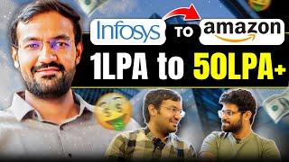 From 8K per month to 50LPA+ | From tier 3 college to Amazon