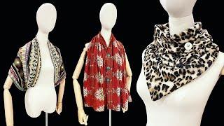 3 easy winter items to make in just 10 minutes |  DIY cloak, scarf, cutting and sewing