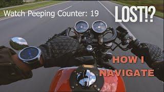 No Beeline Moto II, No Problem! Navigating on a Motorcycle w/my Galaxy Watch & Google Maps | POV