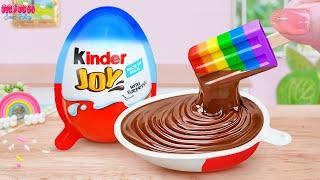 Best of Kinder Joy Cake RecipeTop Miniature Rainbow Kinder Chocolate Cake By Mina Sweet Baking