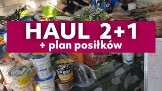 HAUL zakupowy  2+1+ plan posiłków  #lidl  #auchan #planowanie #oszczedzanie #budżet