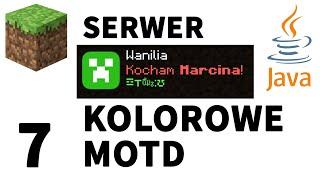 JAK STWORZYĆ KOLOROWE MOTD SERWERA MINECRAFT? — [KOLOROWA NAZWA TWOJEGO SERWERA MINECRAFT]