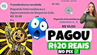 APP PAGOU R$20 REAIS NO PIX - COM PROVA DE PAGAMENTO ️