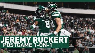 "It Felt Great To Be Out There" | Jeremy Ruckert Postgame 1-On-1 | The New York Jets | NFL