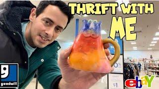 Thrift with me GOODWILL was GOOD TO ME! Sourcing RESELL eBay FULL-TIME Selling PROFIT how to