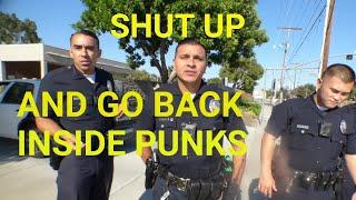 LAPD GETTING OWNED, WATTS STATION ( MAJOR INTIMIDATION FAIL!!!)  intense moments w LAPD, throwback