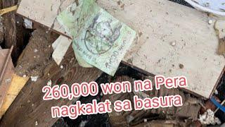 260,000 won na pera nagkalat sa basura