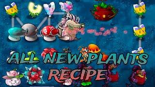 pvz fusion 2.1.5 update all new plants recipe.