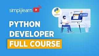 Python Developer Full course | Python Programmer Course | Python For Beginners | Simplilearn