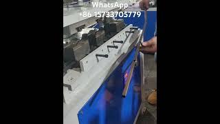 Multifunctional hydraulic square tube corner cutting machine made in China, punching machine