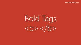 html bold