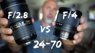 24-70 Lens | F/4 or F/2 8?