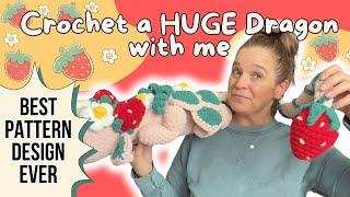 Crochet a Massive Plushie in 4 Days!  Adorable  Dragon & Incredible Pattern Design