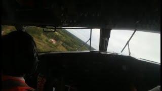 AEROSUCRE TAKEOFF AND LOW PASS  BOEING 737-200 (BANK ANGLE) COCKPIT VIEW