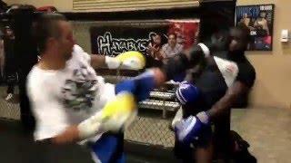 Uriah Hall sparring Highlight in preparation for fight vs Anderson Silva in Brazil at Xtreme Couture