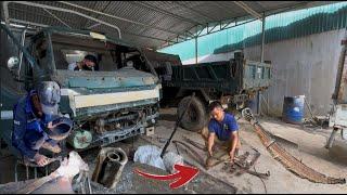 Repair and weld broken truck springs : Danh repairer car