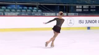 2015 ISU Junior Grand Prix - Zagreb Ladies Short Amelia Scarlett JACKSON AUS