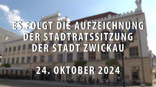 Stadtratssitzung der Stadt Zwickau vom 24.10.2024