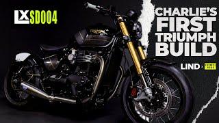 CUSTOM Triumph Bonneville Bobber  |  Charlie Stockwell's First Triumph Build  |  LxSD004