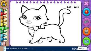 Chat coloring page games. Kedi boyama sayfasi. Pisik rengleme. Rengli pisikler.New Colorful games.