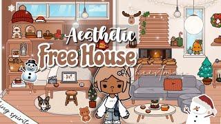 🪵Free House Christmas Aesthetic️Toca Boca House Ideas [House Design] TocaLifeWorld | Makeover