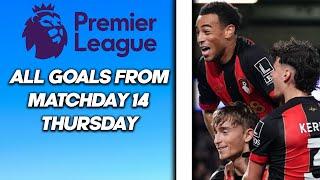 PREMIER LEAGUE - All goals matchday 14 - THURSDAY #football #premierleague #allgoals #highlights