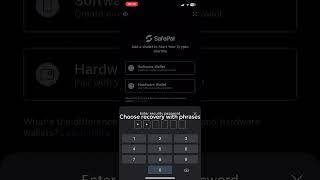 How to install wallet. Import with 12-seed phrase