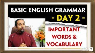 Day 2 - Learn daily use English Grammar and Vocabulary | Basic English Grammar | Rupam Sil