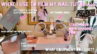 What I use to film my nail tutorials | how to start your channel | vanity Val