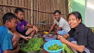 Anh Khuôl Gà Trống Nuôi con Làm Ẩm Thực Món Ăn Miền Tây,,Hết Nồi Cơm...!