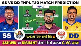 SS vs DD Dream11 Prediction | SS vs DD Dream11 Team | TNPL Dream11 Team | SS vs DD TNPL Today