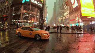 NYC Snow Walk | Broadway from Times Square to the Flatiron Building (January 18, 2020) - ASMR