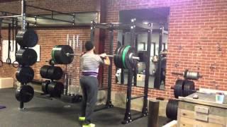 Nate 350# front squat